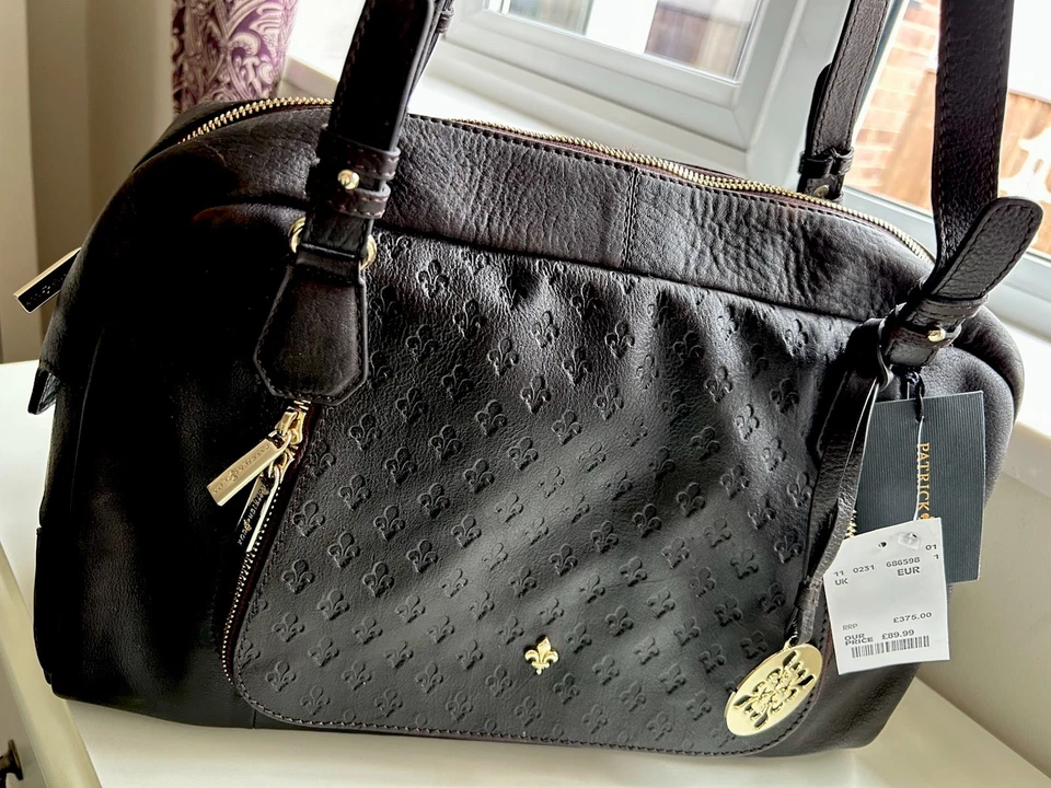 Patrick Cox Dark Brown Real Leather Double Handled Large Handbag - BNWT - Image 1 of 4