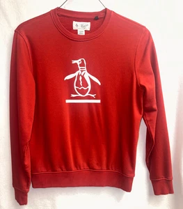 Langarm-Sweatshirt der Marke Pinguin rot LOGO Größe S/P/CH - Bild 1 von 5