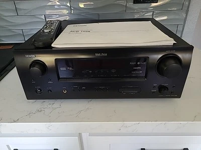 Denon AVR 1508 7.1 Channel Multi Zone AV Surround Receiver Tested Working - Image 1 of 4