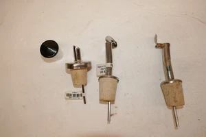 Set of Three  diff Vintage Whiskey Pourers with stoppers - Picture 1 of 3