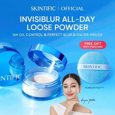 SKINTIFIC Invisiblur Loose Powder Soft Matte Blur Pore Long Last Oil Control 10g - Image 1 of 4