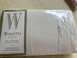 NOS Wamsutta Supercale Plus Fitted Sheet – Full Size – Ivory – 200 Thread Count - Picture 1 of 6