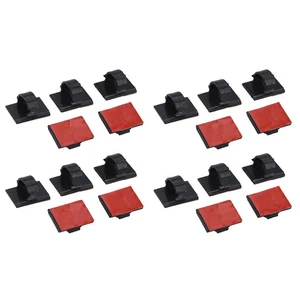 20 Pack Self-Adhesive Wire Tie Cable Clamp Clip Holder For Car Dash Camera A - Picture 1 of 15