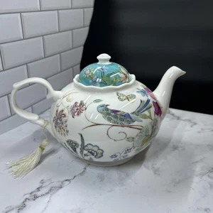 Delton Products  Fine Collectables Birds of Paradise Tea Pot - Picture 1 of 13