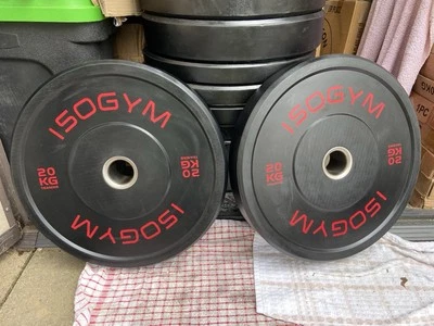 NEW OTHER 2 x 20kg ISOGYM Olympic Bumper Weight Plates - Image 1 of 2