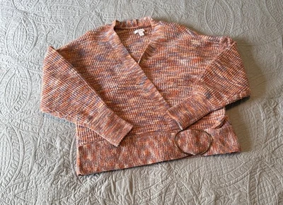 Nine West Cardigan Sweater Womens size XXL Multicolor Crossover Belted dolman - Image 1 of 4