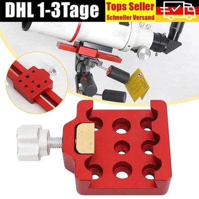MARKENLOS DE Vixen Style Dovetail Nut Dovetail Klemme für Astronomie Teleskop-Rot NEU