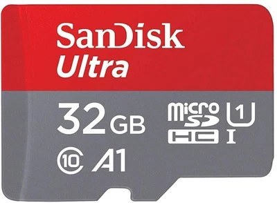 SanDisk Ultra microSDHC A1 120MB/s Class 10 Speicherkarte + Adapter 32GB - Bild 1 von 3