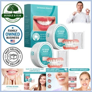 Zahnersatz Set Silikon Reline Secure Fit für oberes und unteres Instant Smile - Bild 1 von 9