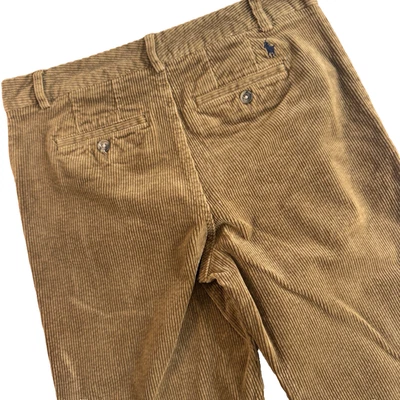 Polo Ralph Lauren Corduroy Pants Boys 18 Khaki Tan Flat Front Straight 30x29 - Image 1 of 4