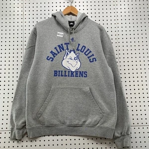 Saint Louis Billikens Hoodie Sweatshirt Mens Medium Gray Hooded University 22x27 - Picture 1 of 9