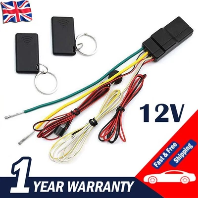 12V 2.4GHz Wireless Car Immobilizer Engine Lock Anti Hijacking Circuit Cut New - Image 1 of 4