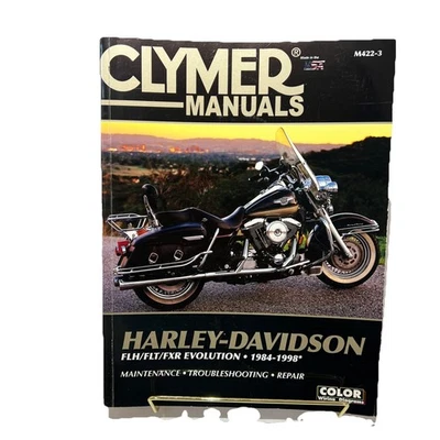 Manual de reparación de mantenimiento Clymer M422-3 Harley FLH / FLT / FXR Evolution 84-98 Foto 1 de 4