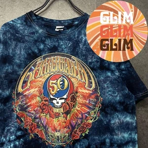 Camiseta Grateful Dead Gira Tie-Dye Azul Marino Para Hombre L Banda de Música Moda de Estados Unidos - Imagen 1 de 7
