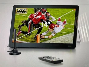 Desobry 14 inch Portable Small TV with Antenna, Rechargeable Mini TV - Picture 1 of 4