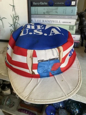 Vintage Rare Bruce Springsteen Concert 1980s Painters Hat Born in the USA - Image 1 of 4