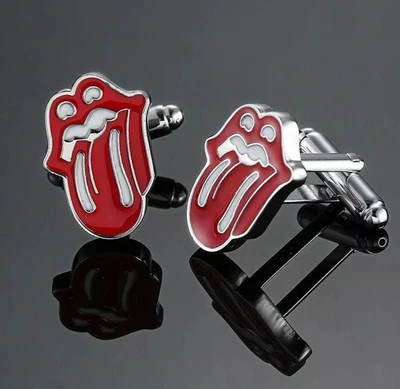 NUEVO Gemelos BIG BOUND ROLLING STONES Banda de Rock Gemelos Acabado Plateado Metal Foto 1 de 4