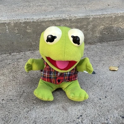 De colección Muppet Babies McDonalds Peluche Verde De Colección 1987 Baby Kermit Foto 1 de 4