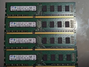 4x Samsung M378B5273CH0-CK0 (4GB, PC3-12800 (DDR3-1600), DDR3 SDRAM, 1600 Mhz - Photo 1/2