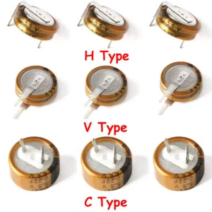 Súper condensador de faradio cilíndrico tipo C/H/V 5,5V 0,22F/0,33F/0,47F/1,5F - Imagen 1 de 8