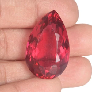 Pear Shape Pink Tourmaline Loose Gemstone, 89.30 Ct Faceted Tourmaline Stone -2 - Picture 1 of 7