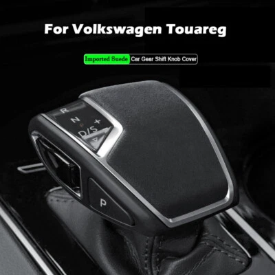 Car Gear Shift Knob Cover Suede Protective For Volkswagen VW Touareg 2019-2025 - Image 1 of 4
