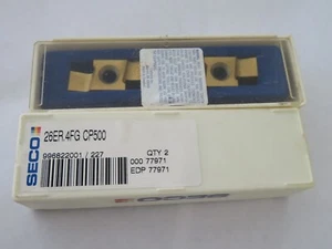 10 pcs SECO 26ER .4FG Grade CP500 Carbide Inserts EDP 77971 SWEDEN - Picture 1 of 1