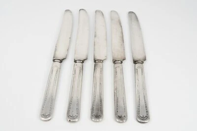 Tudor Plate Oneida Community Algonquin Baronet Set of 5 Dinner Knives VTG TUDOR - Image 1 of 4