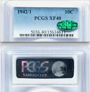 1942/1 PCGS XF40 CAC $1,004 at Huge Dealer for VF35! Mercury Dime - Picture 1 of 6