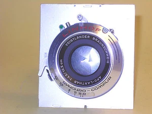 Voigtländer APO-LANTHAR 1:4,5/10,5cm for Linhof Super Technika IV 6x9 w/Board! - Picture 1 of 7