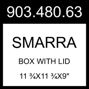 IKEA SMARRA Box With Lid Natural 11 ¾x11 ¾x9" 903.480.63 - Picture 1 of 4
