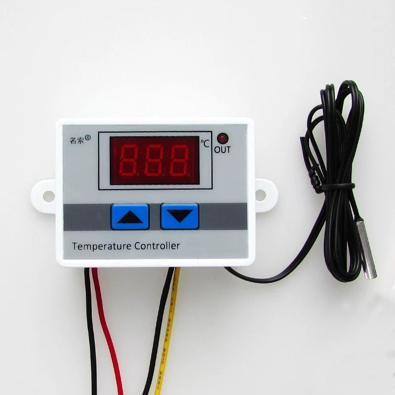 1PCS Digital LED Temperature Controller 10A Thermostat Control Switch Probe - Image 1 of 1