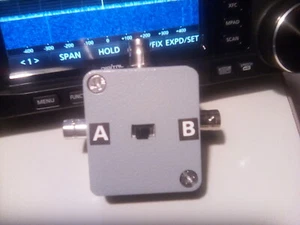 Antennenschalter BNC Mini 2-1 A-B für IC-705 u.ä. Funkgeräte mit UKW + KW - Bild 1 von 7