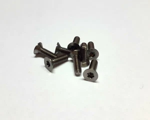 5 x Titan Schrauben / Titanium Grade 5 Screws DIN 7991 TORX M2,5 x 8* - Bild 1 von 1
