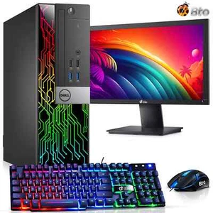 Restored Dell OptiPlex Desktop Computer PC with RGB lights,(includes everything) - Picture 1 of 7