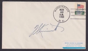 Joseph S. Kimmitt, US Secretary for the Senate Majority, signed 1968 cover - Picture 1 of 1