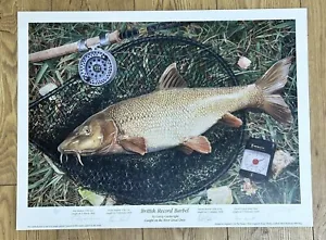 Limited Edition Print Record Barbel Signed Ray Walton, Martin Bowler, Angling - Picture 1 of 13