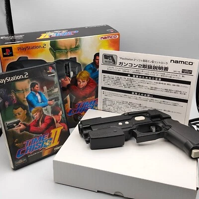 Time Crisis 2 Plus Guncon 2 Sony PlayStation PS2 2001 Namco Gun Shooter Japanese - Image 1 of 4