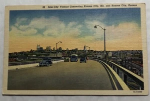 Viadotto Inter-City Connecting Kansas City Mo. & Kansas City, Kansas. PC (Y1) - Foto 1 di 2