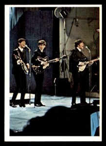 1964 Topps Beatles Color #37 John Paul And George Perfoming NM