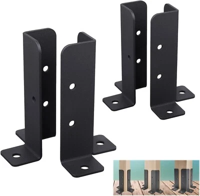 4Pcs Adjustable Deck Post Anchor Base Brackets Fit 1.5x1.5,2x2,2x4,4x4 Post,H... - Image 1 of 4