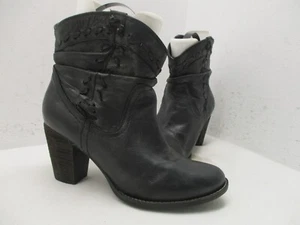 Naughty Monkey schwarze Damen-Stiefeletten aus Leder mit hohem Absatz Größe 9 - Bild 1 von 9