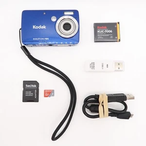 Kodak EasyShare Mini M200 10.0MP Compact Digital Camera Blue Full Kit GC - Picture 1 of 13