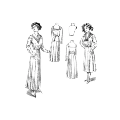 Past Patterns 5873 - 1910s Misses Sailor Suit Sewing Pattern bust 34" for age 16 - Image 1 of 2