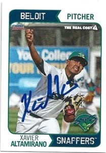 2016 Beloit Snappers Xavier Altamirano Signed Card - Picture 1 of 1