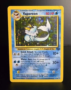 Pokémon TCG - VAPOREON - 12/64 - HOLO - RARE - UNLIMITED - JUNGLE (1999) - HP - Picture 1 of 3