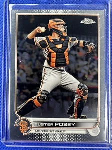 2022 #95 Buster Posey Topps Chrome Baseball San Francisco Giants - Picture 1 of 2