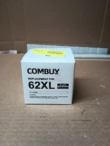 COMBUY REPLACEMENT INK CARTRIDGES FOR 62XL BLACK & TRI-COLOR OPEN BOX FAST SHIP - Picture 1 of 3