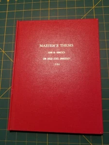 Master's Thesis John W. Hancock 1994 - Picture 1 of 5