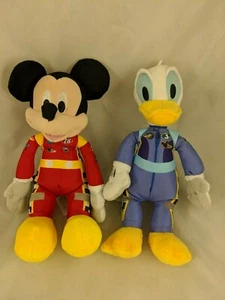 Disney Mickey Mouse Donald Duck Race Car Driver Plush 9 Inch Just Play #3 #28 - Picture 1 of 6
